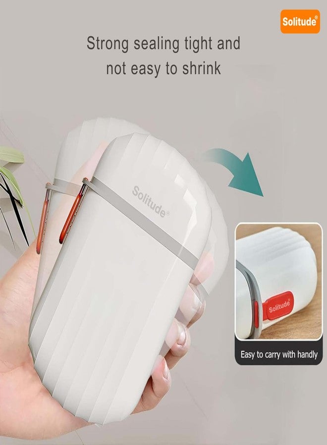 Solitude 2 PCS Portable Travel Soap Holder Dish for Home, Outdoor Hiking, and Camping, Compact and Durable Plastic Travel Soap Box Case Ideal for Travel Accessories (White) - Image 3